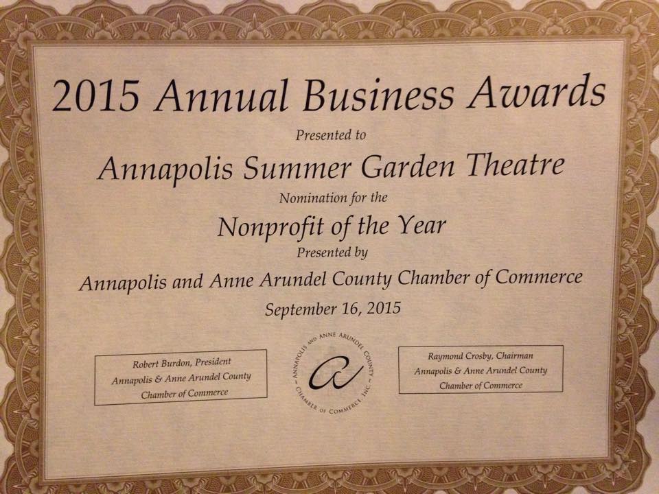 AAACCC Business Award Certificate
